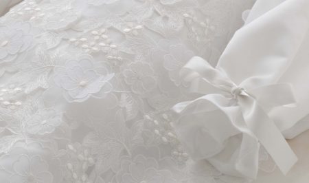 エピローグドレス　白い花【120サイズ】